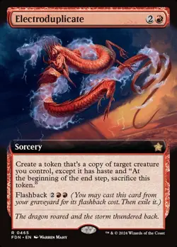 MTG Electroduplicate - Foil - Extended Art, Foundations, Near Mint, English - Image 2