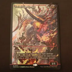 Twinflame Tyrant (Showcase) FOIL MTG Foundations Mythic 427 NM - Image 1