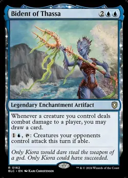 1x Bident of Thassa NM Eng MTG - Bloomburrow Commander - Image 2