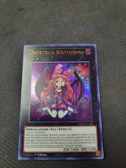 1x Yugioh! Ghostrick Socuteboss - GFP2-EN140 - Ultra Rare - 1st Edition LP - Image 4