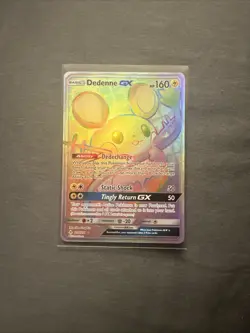 Dedenne GX 219/214 SM Unbroken Bonds 2019 Secret Pokemon Card TCG - Image 1