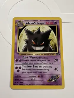 PokÃ©mon TCG Sabrina's Gengar Gym Challenge 29/132 Non-Holo Rare Card Near Mint - Image 1