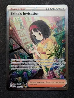 Erika's Invitation 203/165 Sv: Scarlet & Violet 151 Holo Pokemon Trainer Card NM - Image 1