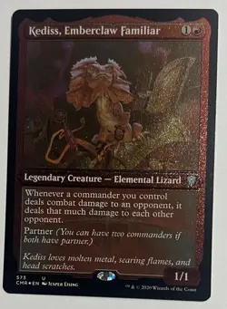 MTG: Commander Legends Kediss, Emberclaw Familiar Uncommon Foil Etched CMR 573 - Image 1