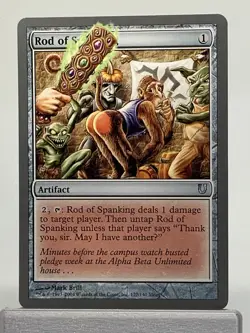 MTG Rod of Spanking - LP Unhinged 127/140 - Magic: The Gathering (A) - Image 1