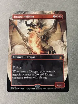 MTG Utvara Hellkite - Anime Borderless Ravnica Remaster NM - Image 1