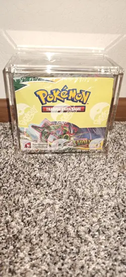 Pokemon Sword & Shield Evolving Skies Booster Box Sealed w/Acrylic Case - Image 2