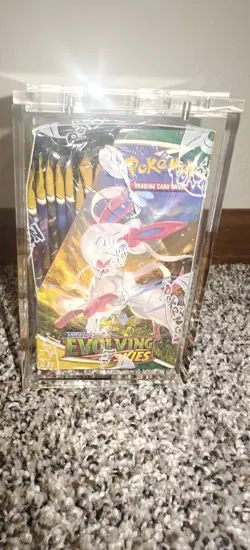 Pokemon Sword & Shield Evolving Skies Booster Box Sealed w/Acrylic Case - Image 5