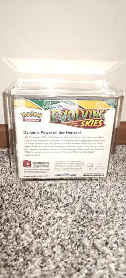 Pokemon Sword & Shield Evolving Skies Booster Box Sealed w/Acrylic Case - Image 7