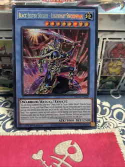 Black Luster Soldier Legendary Swordsman MP24-EN129 Prismatic Secret Yugioh Card - Image 2
