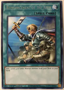 Yugioh King's Court KICO-EN051 Reinforcement of the Army Rare NM/M - Image 2