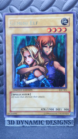 | Yugioh Gemini Elf IOC-SE1 Ultra Rare Invasion Of Chaos  HP 🔥 | - Image 3