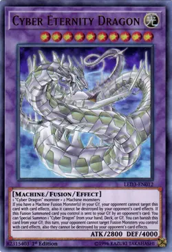Cyber Eternity Dragon - LED3-EN012 - Ultra Rare - 1st Edition Yugioh - Image 2