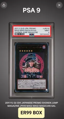 Yu-Gi-Oh 2011 Magi Magi - Jpn Promo Shonen Jump Magazine - JP018 - PSA 9 MINT - Image 2