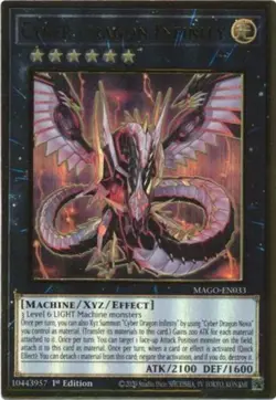 Cyber Dragon Infinity - MAGO-EN033 - Premium Gold Rare - 1st Edition Yugioh - Image 1