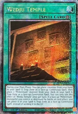 Yugioh! LP Wedju Temple - INFO-EN054 - Quarter Century Secret Rare - 1st Edition - Image 2