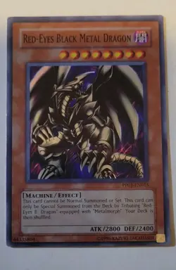 Red Eyes Black Metal Dragon - PP01-EN015 - Super Rare Unlimited Ed Yugioh LP - Image 1