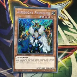 Yugioh! Airknight Parshath SBCB-EN132 Secret Rare 1st Edition NM - Image 1