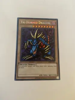 Yu-Gi-Oh! TCG Tri-Horned Dragon LOB-EN000 25th Anniversary Secret Rare - Image 3
