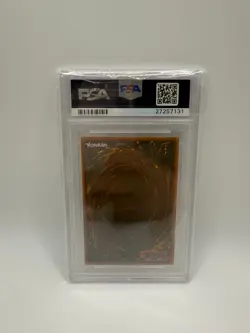 2002 YU-GI-OH! THE FIEND MEGACYBER  (PSV-100 PHARAOH'S SERVANT) PSA 9 MINT - Image 2