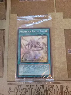 YUGIOH WISHES FOR EYES OF BLUE SDWD-EN042 SECRET 1ST ED SEALED - Image 1