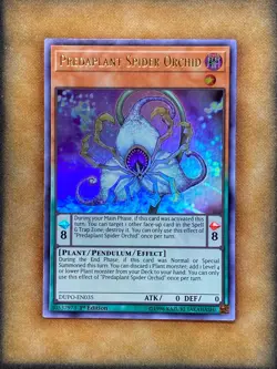 Yugioh Predaplant Spider Orchid DUPO-EN035 Ultra Rare 1st Ed NM - Image 2