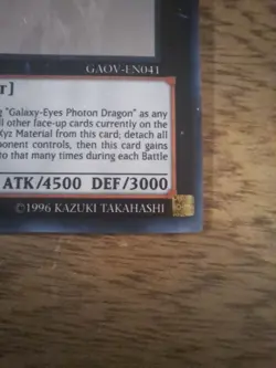 1st Edition Neo Galaxy-Eyes Photon Dragon Ghost Rare GAOV-EN041  LP - Image 6