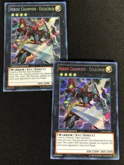 Yugioh Heroic Champion Excalibur CT09-EN002 SECRET x2 (NM) - Image 1