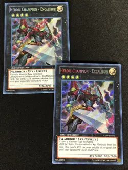 Yugioh Heroic Champion Excalibur CT09-EN002 SECRET x2 (NM) - Image 2