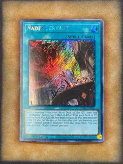 Yugioh Nadir Servant RA01-EN062 Platinum Secret Rare 1st Ed NM - Image 1