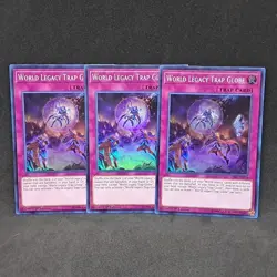 3x World Legacy Trap Globe CIBR-EN074 1st Edition Super Rare NM Yu-Gi-Oh! Card - Image 1