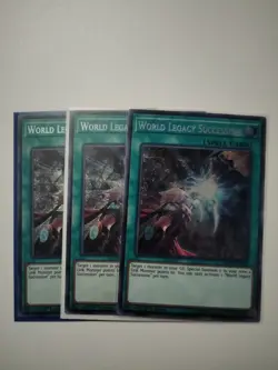 3x Yu-Gi-Oh World Legacy Succession MP19-EN038 Secret Rare 1st Edition NM - Image 2