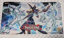 COMIC CON 2019 YUGIOH STARDUSK DARK MAGICIAN E HERO PLAYMAT DESK MAT 23.5 X 13.5 - Image 1