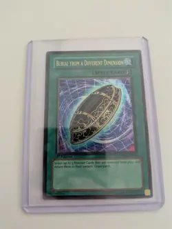 Yugioh Card - Burial From A Different Dimension DP03-EN026 1ST ED Ultra Rare - Image 1