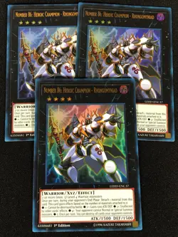 Yugioh Number 86: Heroic Champion Rhongomyniad LEHD-ENC37 1ST ULTRA x3 (NM) - Image 2