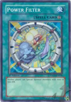 Power Filter - TDGS-EN058 - Super Rare - Unlimited Edition HP YuGiOh!  The Dueli - Image 1