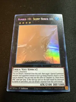 YUGIOH TCG NUMBER 101 SILENT HONOR ARK LED9-EN000 GHOST RARE 1ST EDITION - Image 4