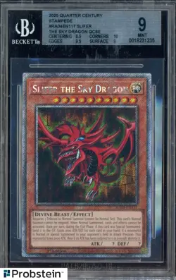 2025 Yu-Gi-Oh! Quarter Century Stampede RA04EN117 Slifer The Sky Dragon BGS 9 - Image 3