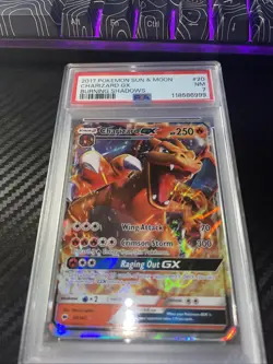 2017 Pokemon Sun & Moon Charizard GX Burning Shadows #20 Graded Card - Image 1