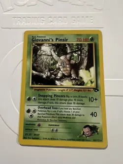 Giovanni's Pinsir 24/132 Rare Gym Challenge Set Pokemon Card WOTC NM - Image 3
