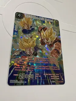 SS Son Goku Vegeta Trunks, Triple Combination BT19-011 SPR	Dragon Ball Card Engl - Image 1