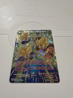 SS Son Goku Vegeta Trunks, Triple Combination BT19-011 SPR	Dragon Ball Card Engl - Image 5