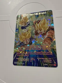 SS Son Goku Vegeta Trunks, Triple Combination BT19-011 SPR	Dragon Ball Card Engl - Image 6