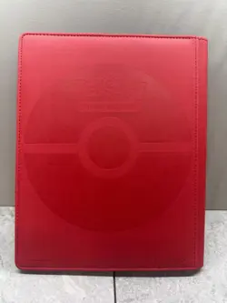 Ultra Pro Pokemon TCG Charizard 9 Pocket Leather Binder Red 360 Card Capacity - Image 3