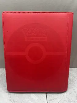 Ultra Pro Pokemon TCG Charizard 9 Pocket Leather Binder Red 360 Card Capacity - Image 3