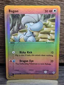 Bagon 50/97 Reverse Holo Common 2003 Era EX Dragon Pokemon Card NM - Image 1