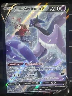 PokÃ©mon TCG Galarian Articuno v Astral Radiance Holo Ultra Rare Card TG16/TG30 - Image 1