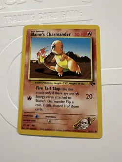 Blaine's Charmander  LP Gym Challenge  60/132  Pokemon Card TCG Common Unlimited - Image 1