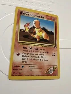 Blaine's Charmander  LP Gym Challenge  60/132  Pokemon Card TCG Common Unlimited - Image 4