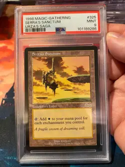 MTG Urzas Saga Serras Sanctum PSA 9 - Image 1